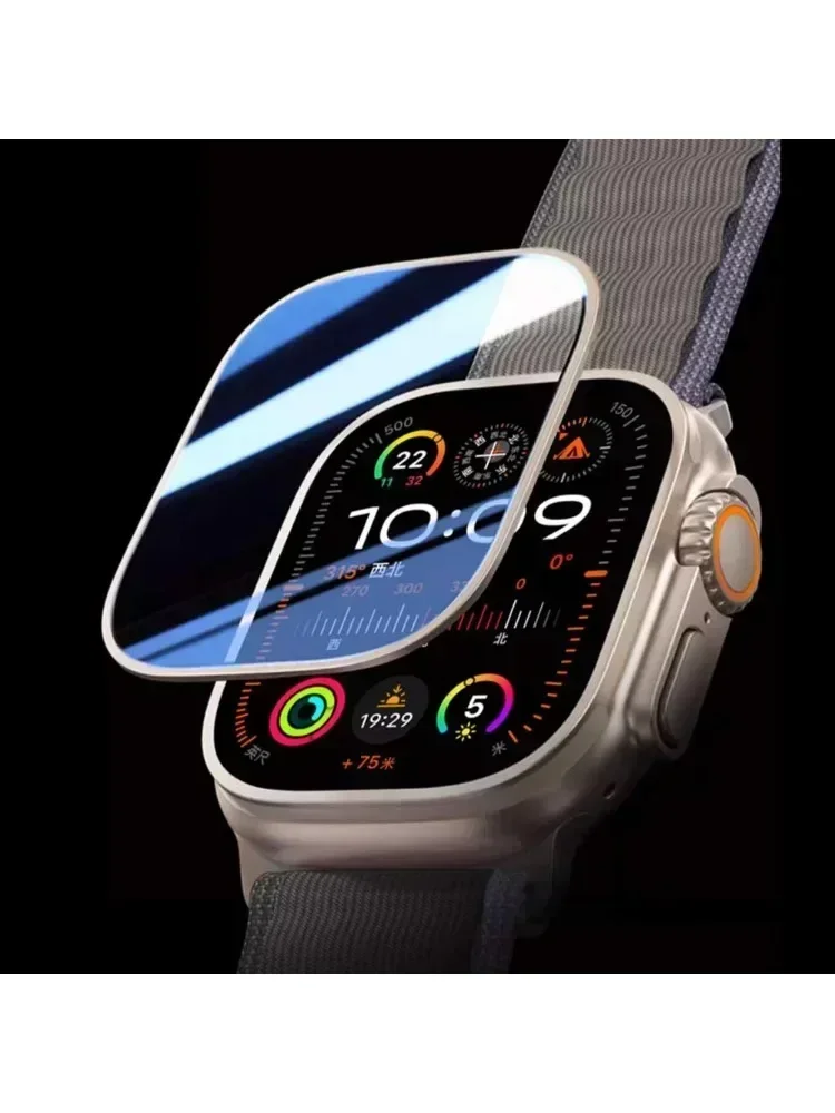 2PCS HD Metallgehärtetes Glas für Apple Watch Ultra 2-3 49mm Displayschutzfolie Anti-Kratz-Stoßfänger Vollfolie für IWatch Ultra 49mm – Detail 17