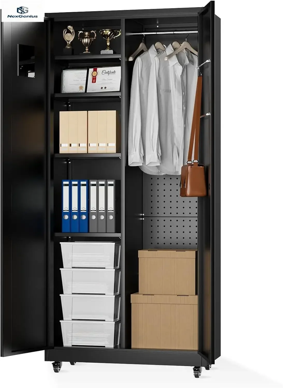 Metal Storage Cabinet with Lock, 72