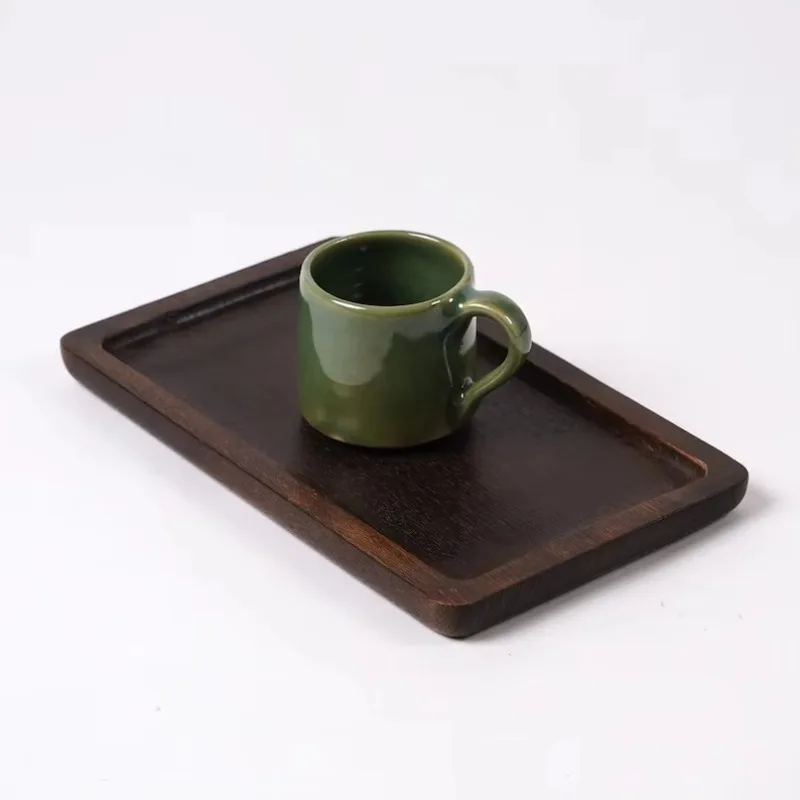 

Bamboo Round Tray Cheese Coffee Tea Fruit Sour Sugar Party and Dinner Tray