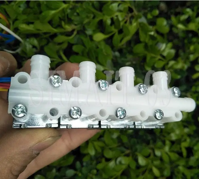 12V DC Solenoid Valve Set | Normally Closed 4-Way/3-Way & 2-Way | Independently Controlled Pneumatic Valve Manifold