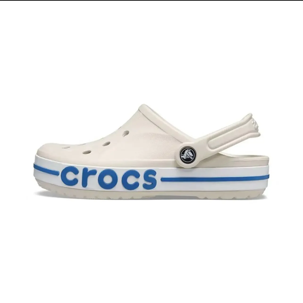 Crocs Classic Clog with Logo Band Casual Sandals Unisex Closed-Toe Slip-Ons Outdoor Slippers Unisex Breathable Beach Shoes