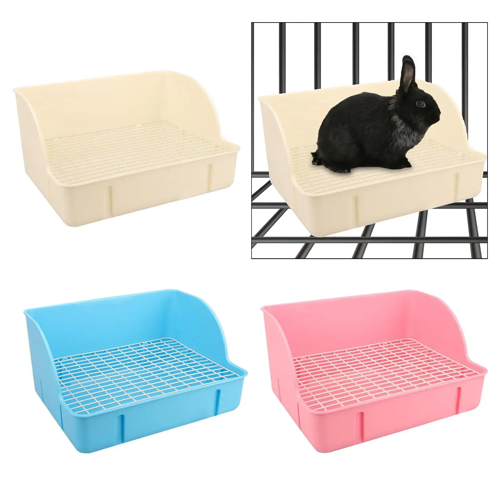 for Cage Potty Trainer Anti Splashing Corner Litter Pan Cage