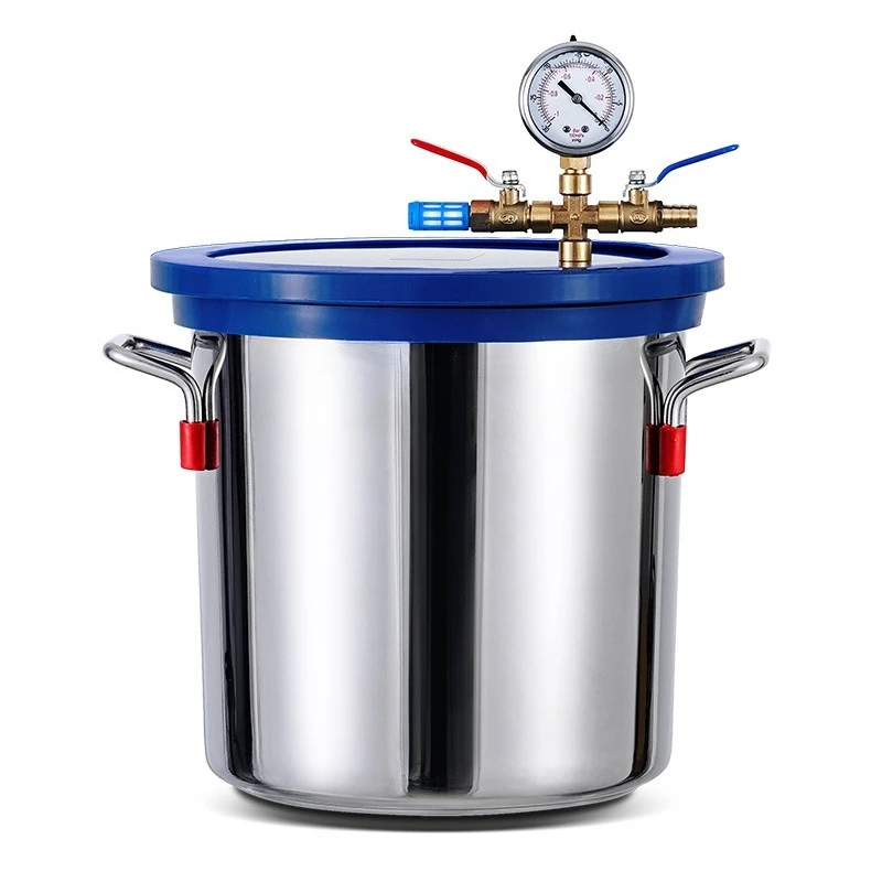 

Vacuum defoaming bucket Laboratory stainless steel defoaming bucket, vacuum machine sealed bucket AB epoxy silicone
