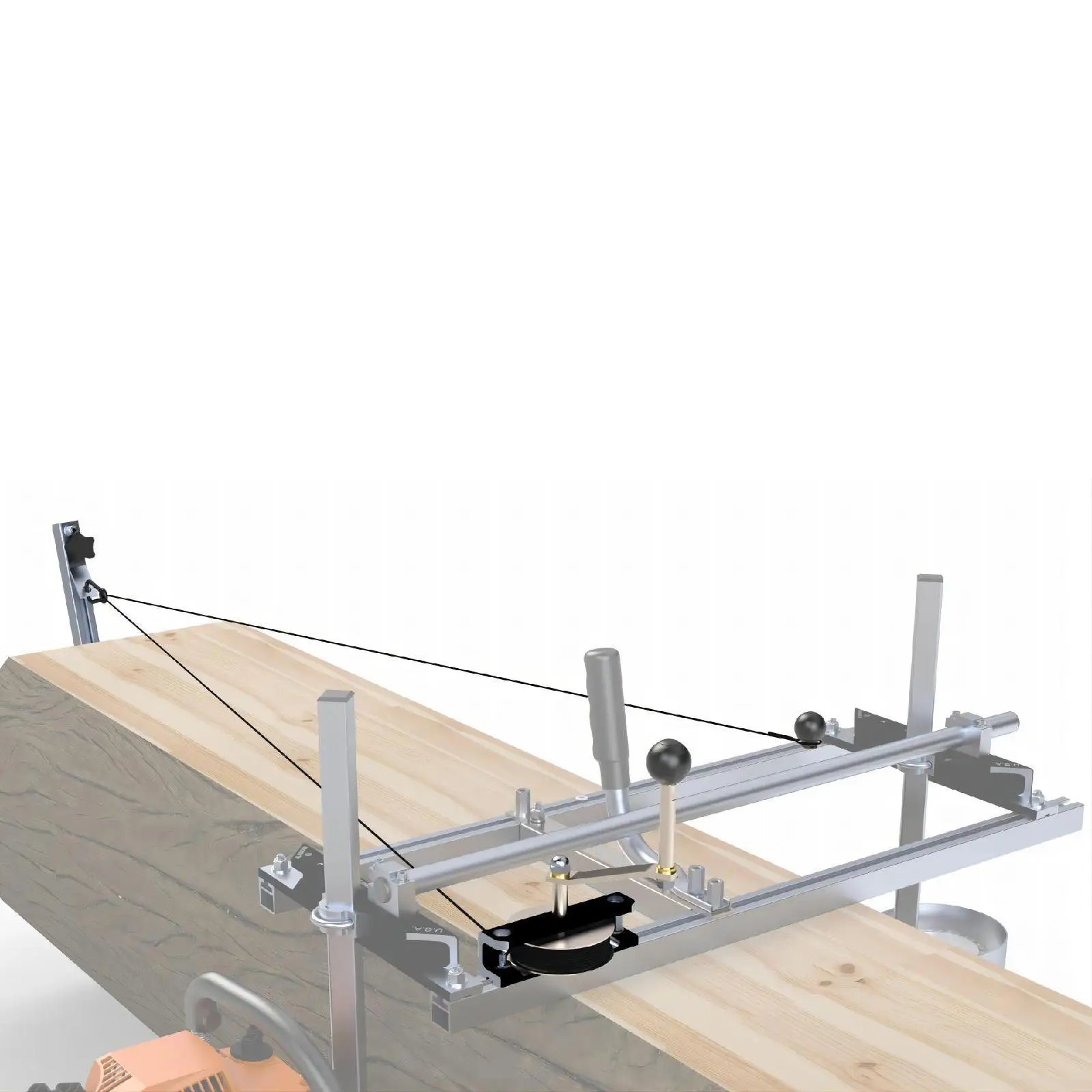 Chainsaw Mill Winch Kit with Lever Arm for Woodworking Projects