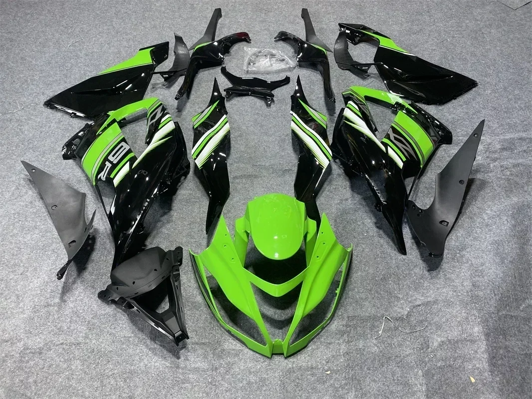 

for Kawasaki Zx6r 2013 - 2018 Bodywork Ninja Zx-6r 13 14 Black Green Abs Fairing Ninja Zx-6r 15 16 17 18 Fairing Unpainted