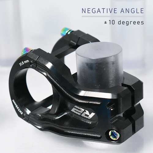 Imagen 2 del producto KRSEC MTB Power Stem bicicleta de montaña puente longitud 35mm vástago corto ángulos negativos elevador 34mm piezas de ciclismo