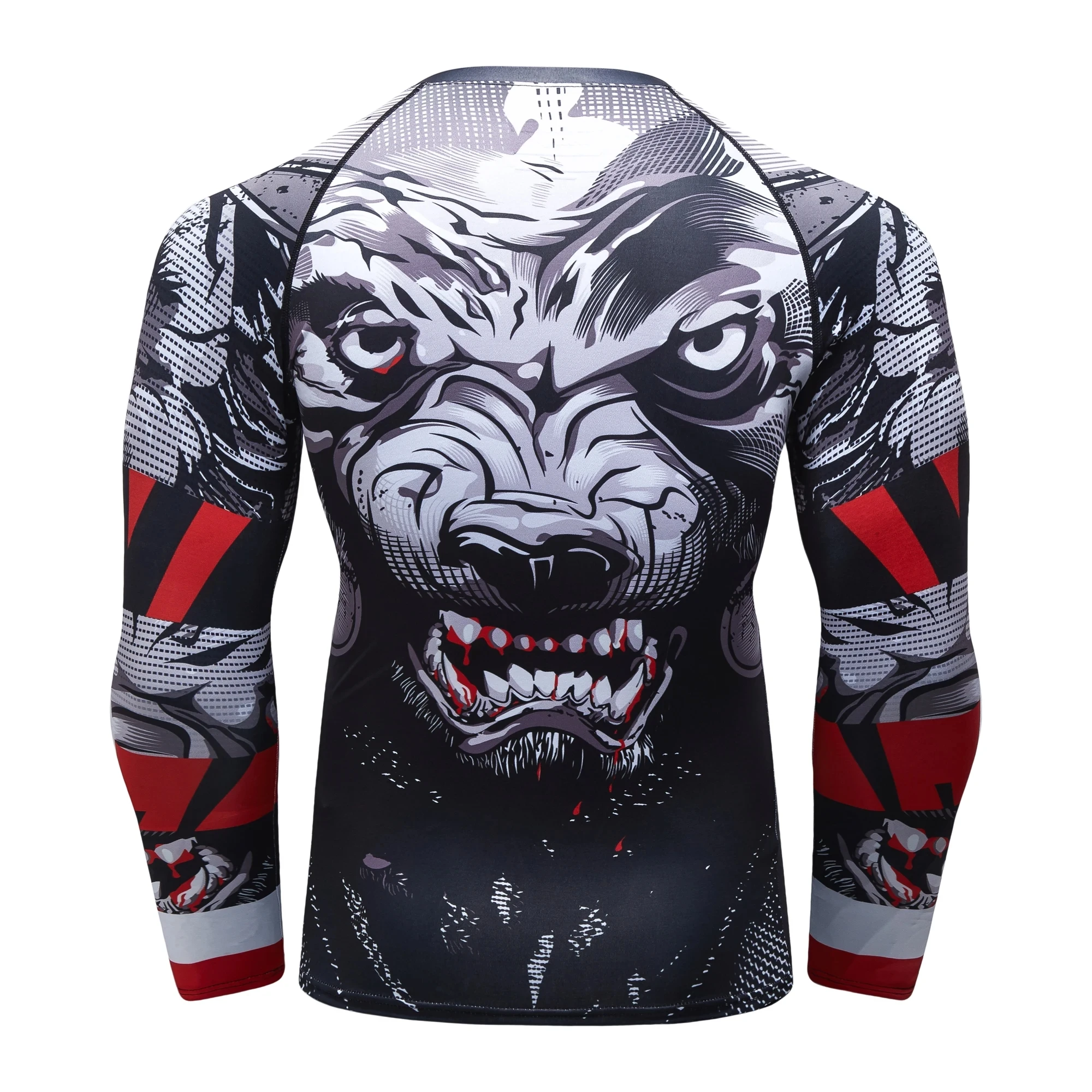 Cody Lundin Muay Thai MMA T-Shirt With Wolf Printing Gym Fitness BJJ Jiu Jitsu Rashguard Kickboxing Jerseys Martial Arts Clothes — zdjęcie 3