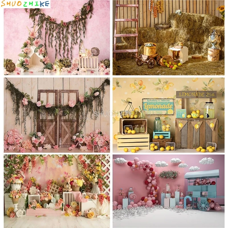 

SHUOZHIKE Happy Easter Day Theme Photography Backdrop Birthday Baby Newborn Celebration Photo Studio Background Props XX-01