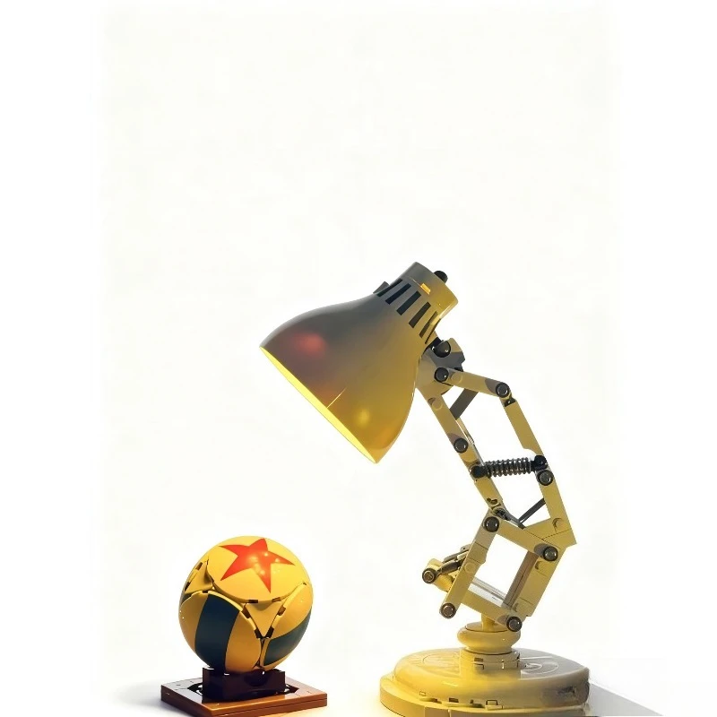 MINISO 613 قطعة أفكار 21357 ديزني لمبة مكتب اللبنات ديكور المنزل الطوب مجموعة لعب للطفل عيد الميلاد هدية عيد ميلاد