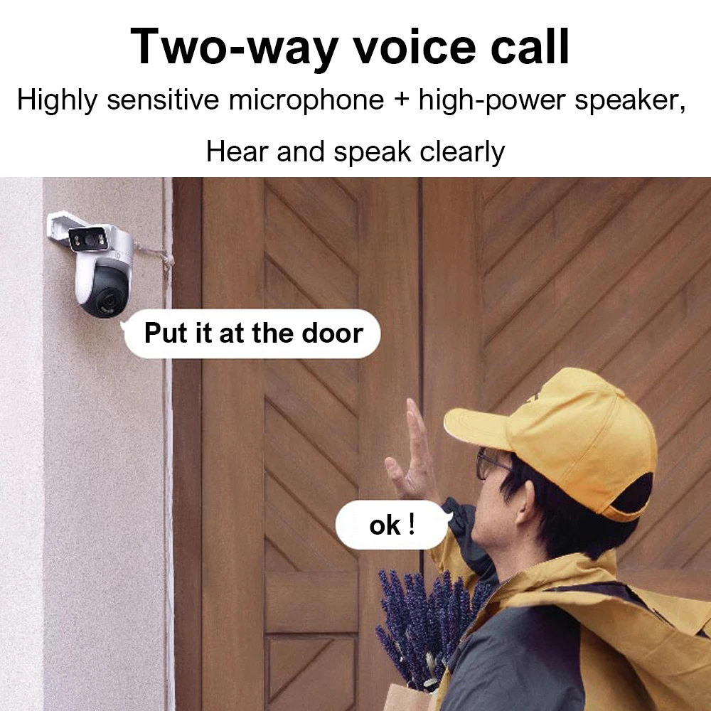 Nieuwe Xiaomi Outdoor Cw500 Dual Camera Versie Ip66 Beveiliging Cctv Ai Detectie Full-Color Nachtzicht Smart Home
