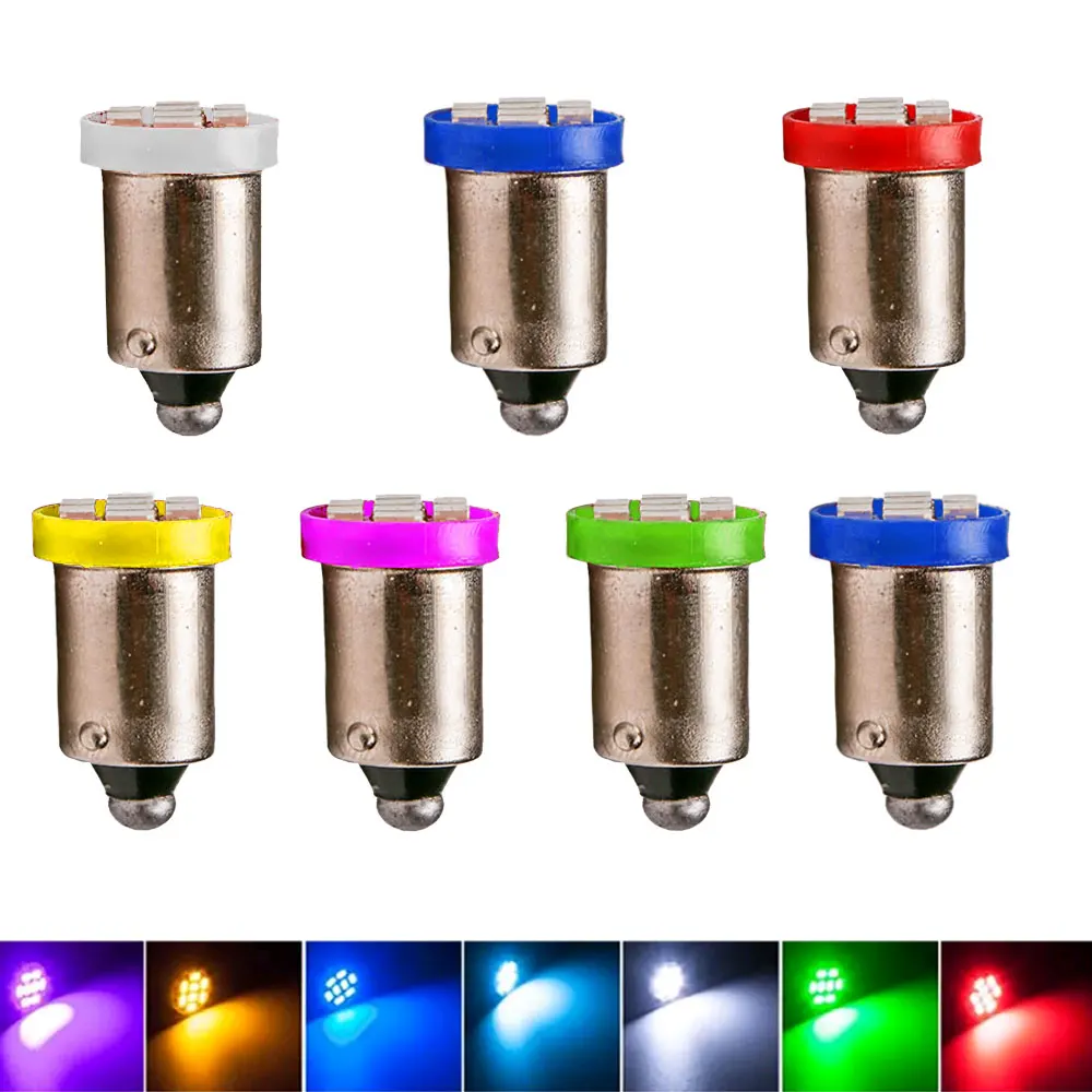 10Pcs BA9S T4W 8SMD 3020 Led Bulbs 1206 Car Interior Lights Source Parking Lamp Signal Lamp DC 12V Car lights Accessories