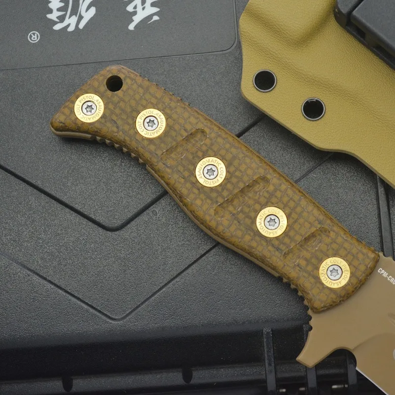 New Butterfly BM375 Small Straight Knife Outdoor Camping Wilderness Survival Blade Convenient Carrying Knife