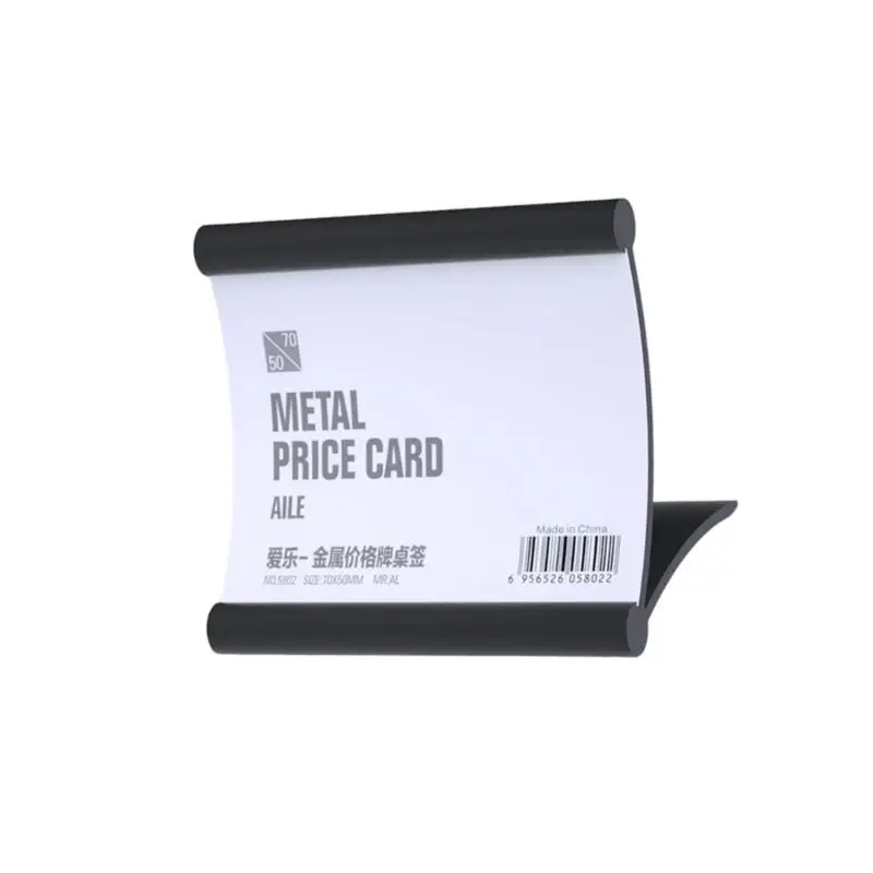 31BA Premium Aluminum Alloy Tabletop Sign Holders For Desktop Business Event And Retail Displays With Paper Compatibility