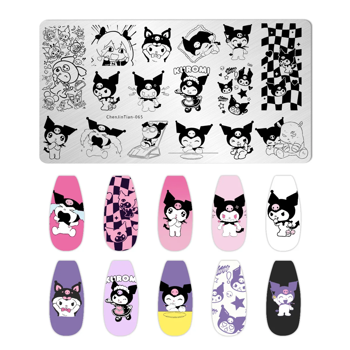 Cute Animal Nail Stamping Plates Cartoon Character polish Nail Stamp Nail Art Template Image Plate Art stencils For Stamping