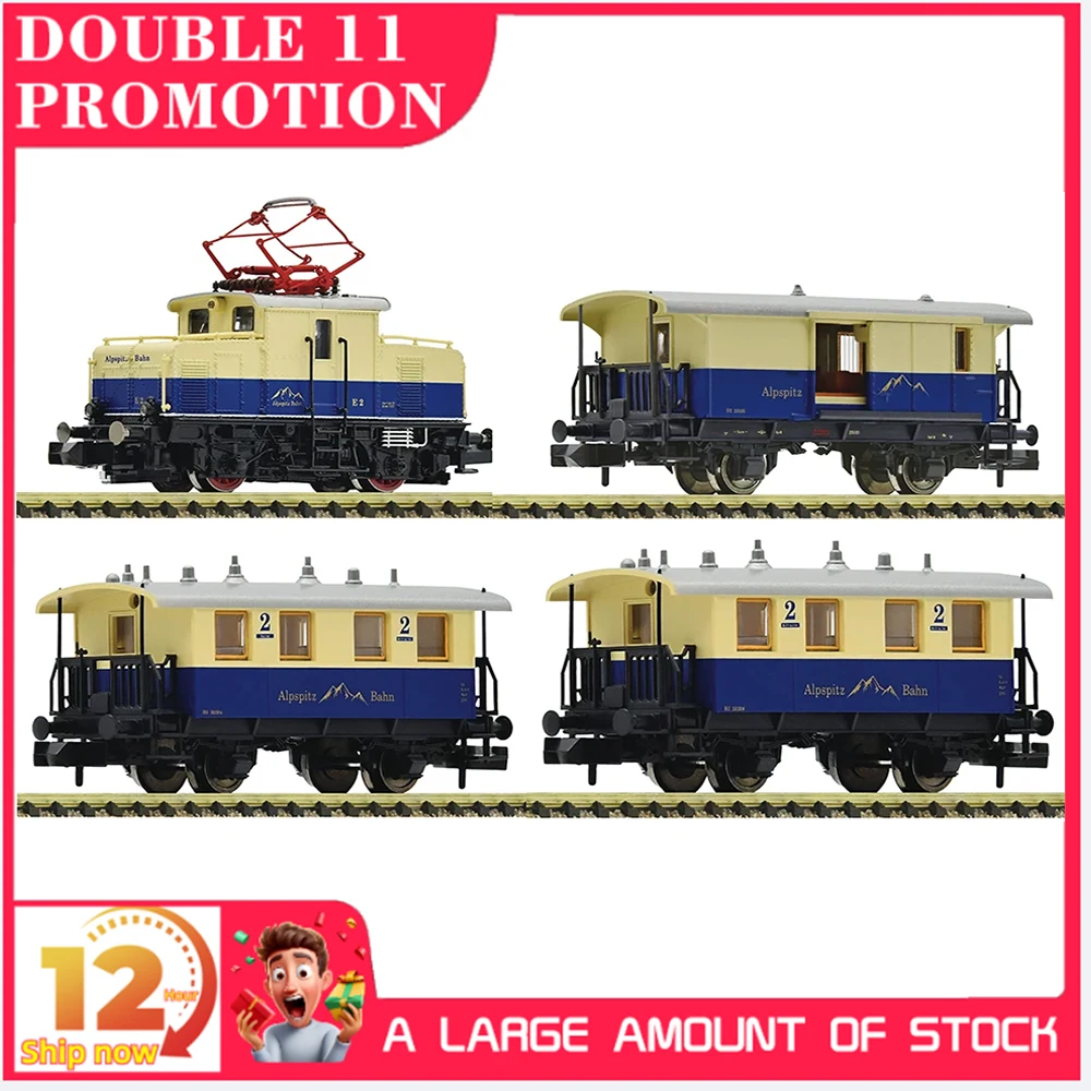 N Scale 1/160 Train Model Set 737110/190 Alpspitz-Bahn Train 1 Locomotive + 3 Carriages Train Model Set Toy Gift