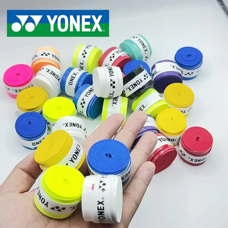 YONEX-Ruban adhésif plat absorbant la transpiration pour raquette de badminton, bande enveloppée, non ald, viscose, poignée Yy, surgrip, sports de