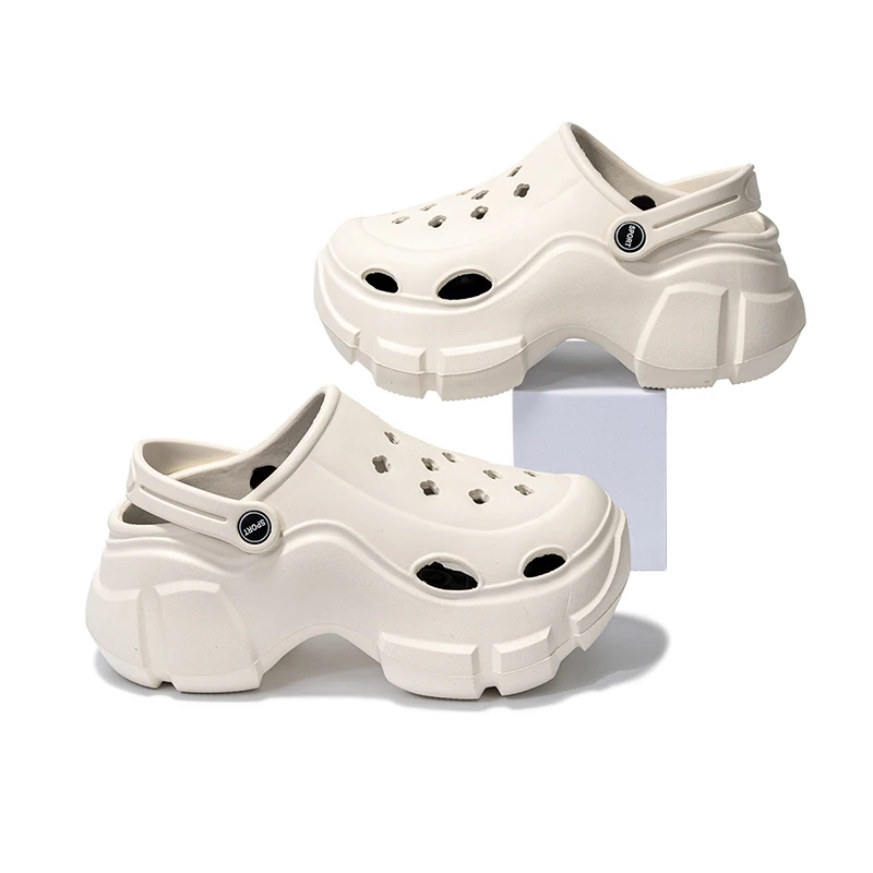 

High Heel Slippers EVA Clogs With 7CM Height Increase Fashion Slides Garden Shoes Home Slides Sandal Shoes Women's Slippers