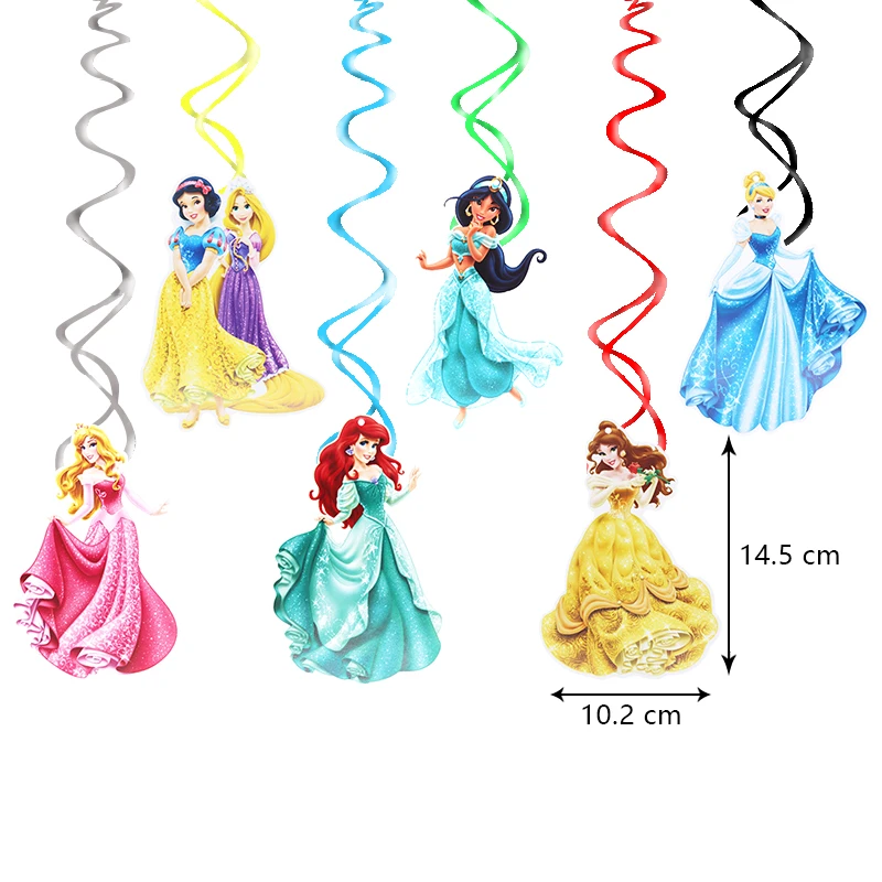 Potdemiel Prinsessen Verjaardagsfeestje Decoratie Aluminiumfolie Ballon Voor Evenementenbenodigdheden Wegwerp Servies Banner Achtergrond Cadeau