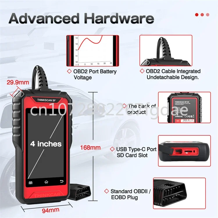 Maintenance and Reset of Diagnostic Tools for SF100 OBD2 ABS SRS Car Scanner Overseas Edition