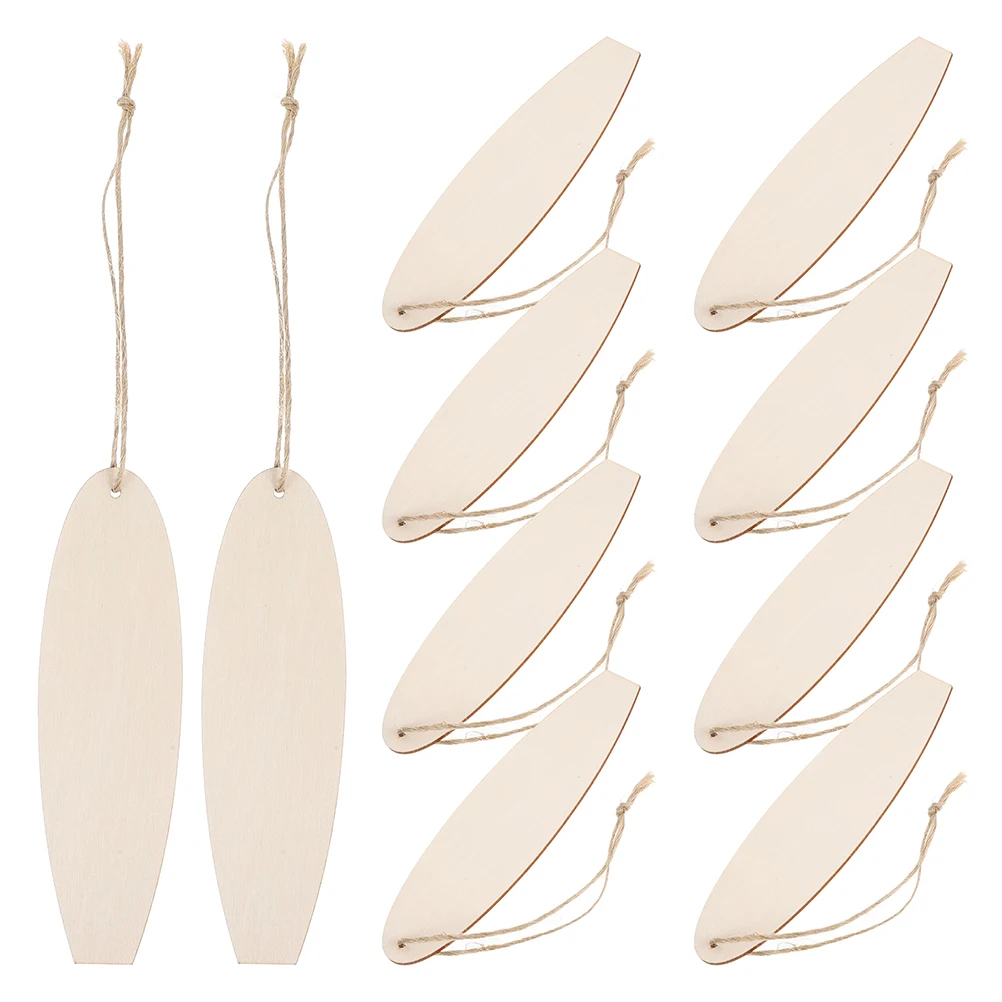 

30pcs Beach Theme Wooden Surfboard Cutouts DIY Craft Decoration Kids Educational Toys Wood Plaques Unfinished Signs Wall