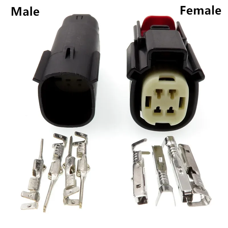 4 Hole 33472-0401 33472-4049 Female Male Automotive Light Connector Lamp Socket For Ford