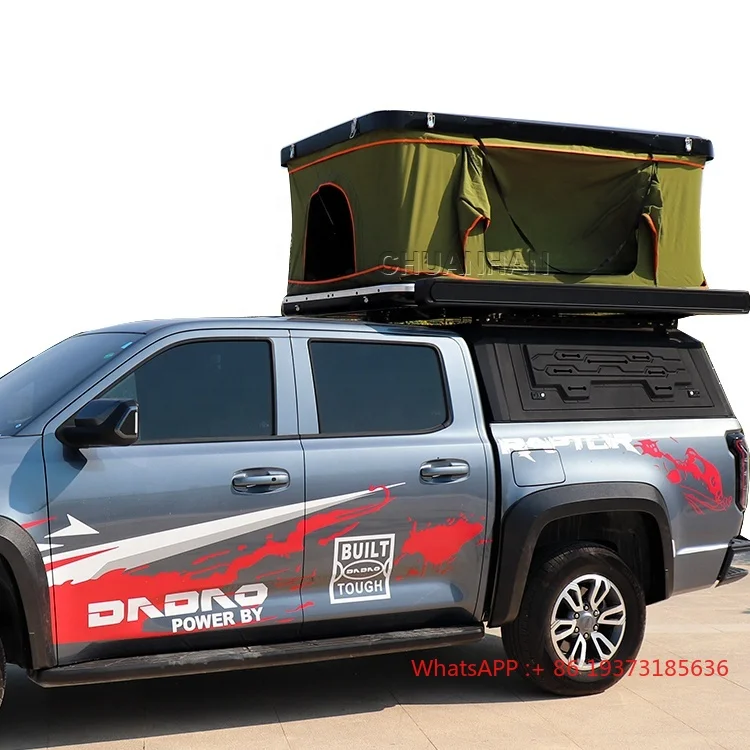 Truck Roof Top Tent Hard Shell Folding Rooftop Tent Aluminium Cover Car Roof Top Tent 2-3 Person for Sale