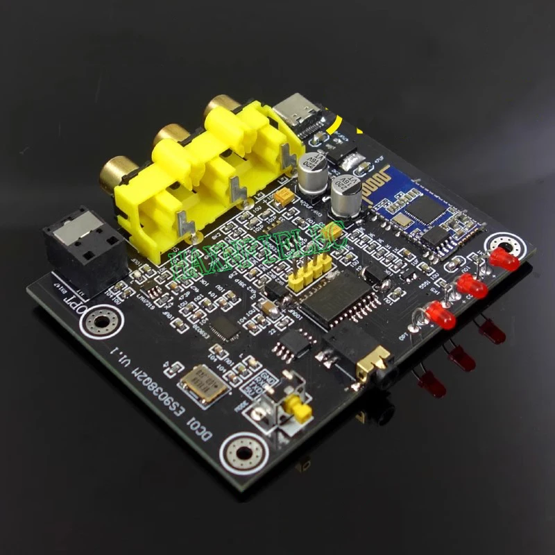 ES9038Q2M+QCC3003 Decoder Board Coaxial Optical Fiber Bluetooth input Decoding RCA 3.5mm Output For TV CD Set-top Box Upgrade