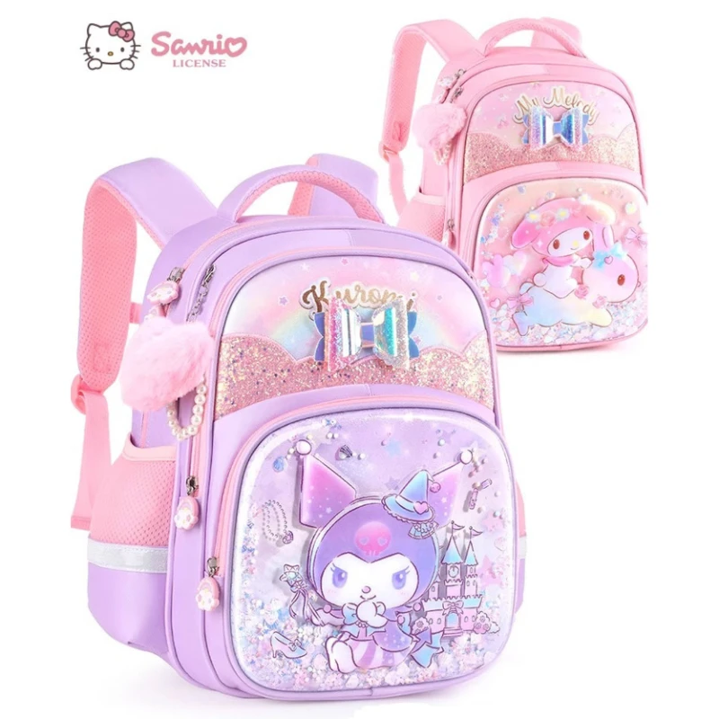 Sanrio Cinnamoroll Kuromi My Melody Hello Kitty Anime Backpack Cute Schoolbags Cartoon Shoulder Bag Birthday Gift for Friend