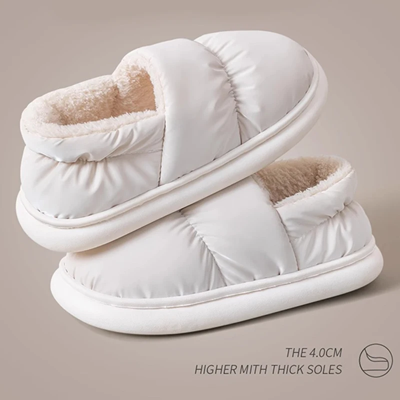 

Cotton slippers women's autumn and winter bags 2024 new anti slip and waterproof indoor home and household confinement shoes
