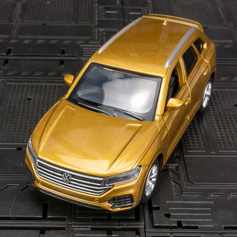 1:36 Volkswagens Touareg SUV Alloy Car Model Diecasts Metal Toy Vehicles Car Model Simulation Pull Back Collection Kids Toy Gift