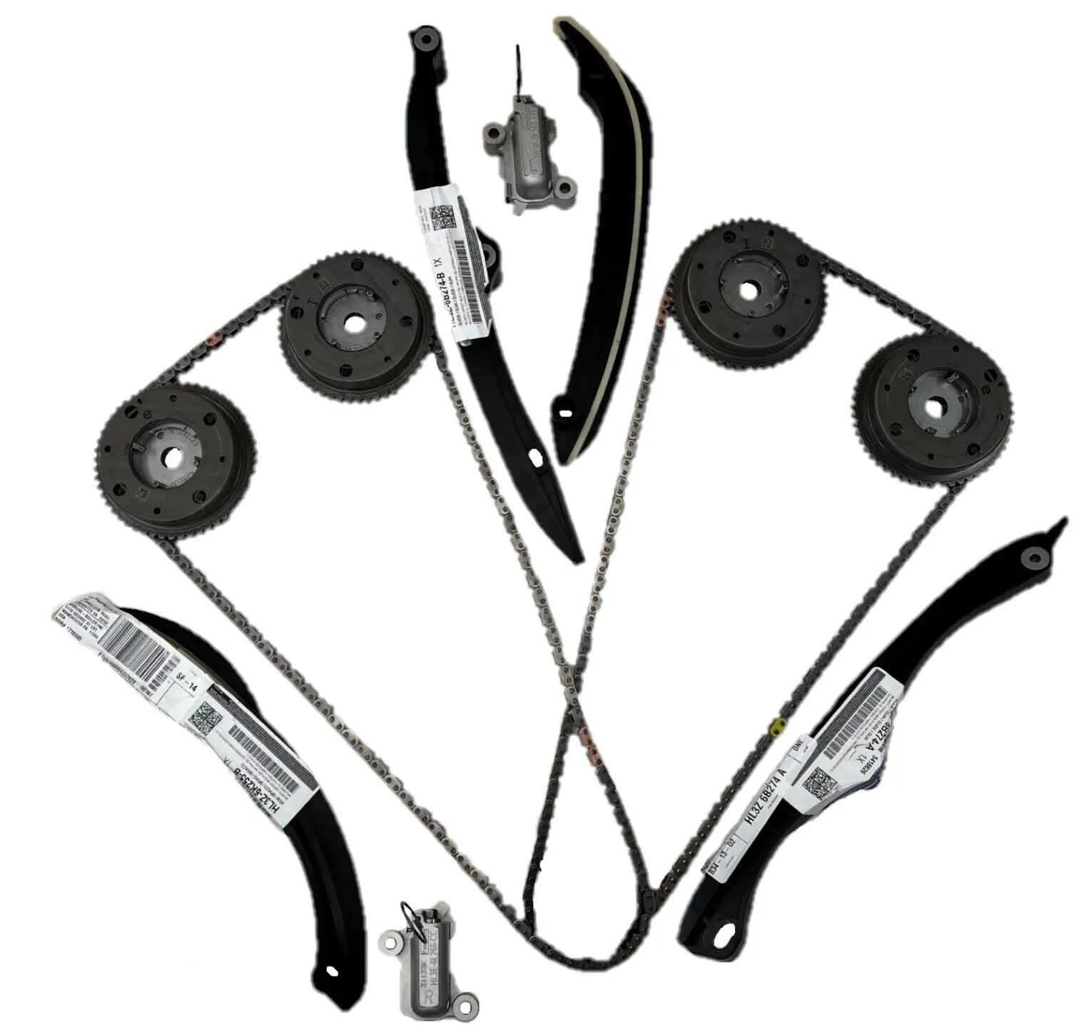 HL3Z6268A   HL3Z6B274A   HL3Z6B274B   FOR 17-24 Ford F150 3.5L Ecoboost Chains, Guides, Tensioners W/ PHASERS KIT