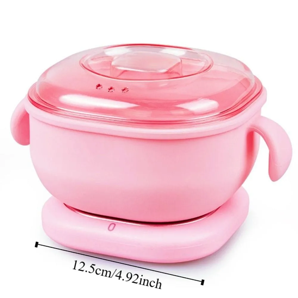 Calentador de cera plegable de 400ml, depiladora de fusión, máquina de depilación de cera, sartén antiadherente, calentador de cera de silicona portátil, frijol de cera