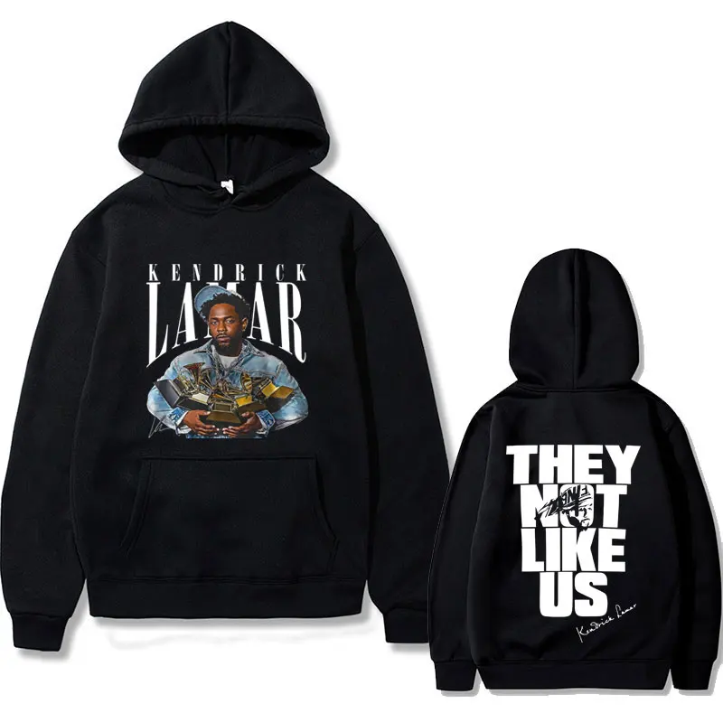 Rapper limitado kendrick lamar eles não gostam de nós impressão hoodie das mulheres dos homens hip hop oversized streetwear moda masculina vintage hoodies