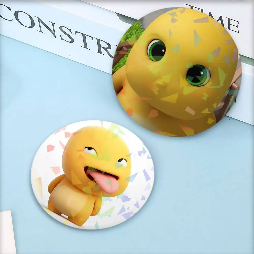 لطيف Nailong جولة رائعة شارة الليزر دبابيس دبابيس الإبداعية للملابس قبعة ظهره هدية الملحقات