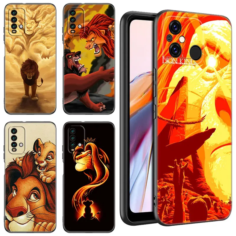 The King Lion Simba Phone Case For Xiaomi Redmi 11 Prime 11A 12C 13C A1 A2 Plus A3 12 4G 10 13R 5G 9A 10A 9C 10C 9i 12R Note 9T