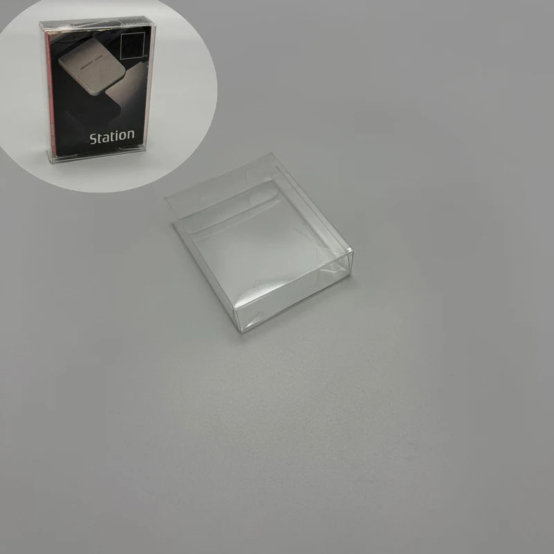 

Transparent Clear Box for PS1 SCPH-1020 memory card box PET Box Plastic Storage Display Box