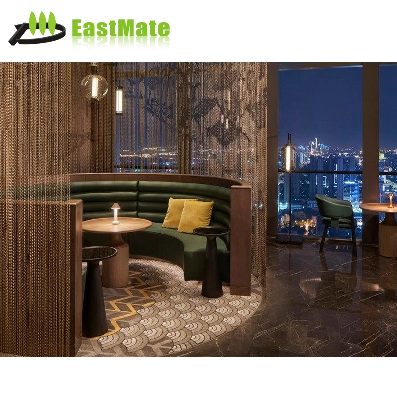 custom.Modern Design Solid Wooden Dining Table 5-Hotel Lobby Furniture Elegant Restaurant Sets