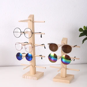 Multi Layers Wood Sunglass Display Racks for Women, Glasses Show Stand, Holder Jewelry, Showcase for Multi Pairs 8 Main Sales Glasses Hates - №2