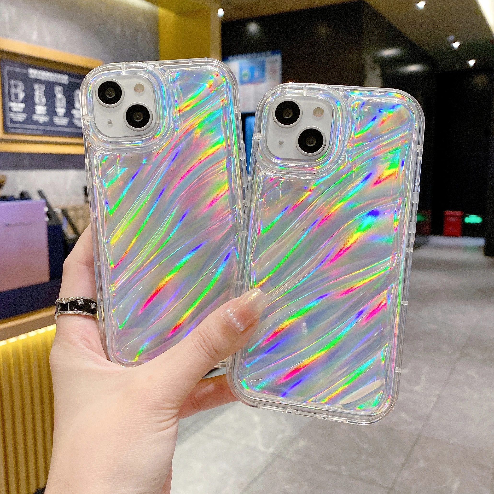 Color laser plating phantom Phone Case For iPhone 14 13 12 11 X XS XR Pro Max 14Plus fashion Shockproof Back Cover