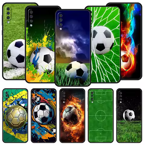 Phone Case For Samsung Galaxy A16 A14 A12 A54 A52 A50 A22 A20e A06 A04s A32 A72 A70 A30 A34 Cover Football Passion Soccer Ball