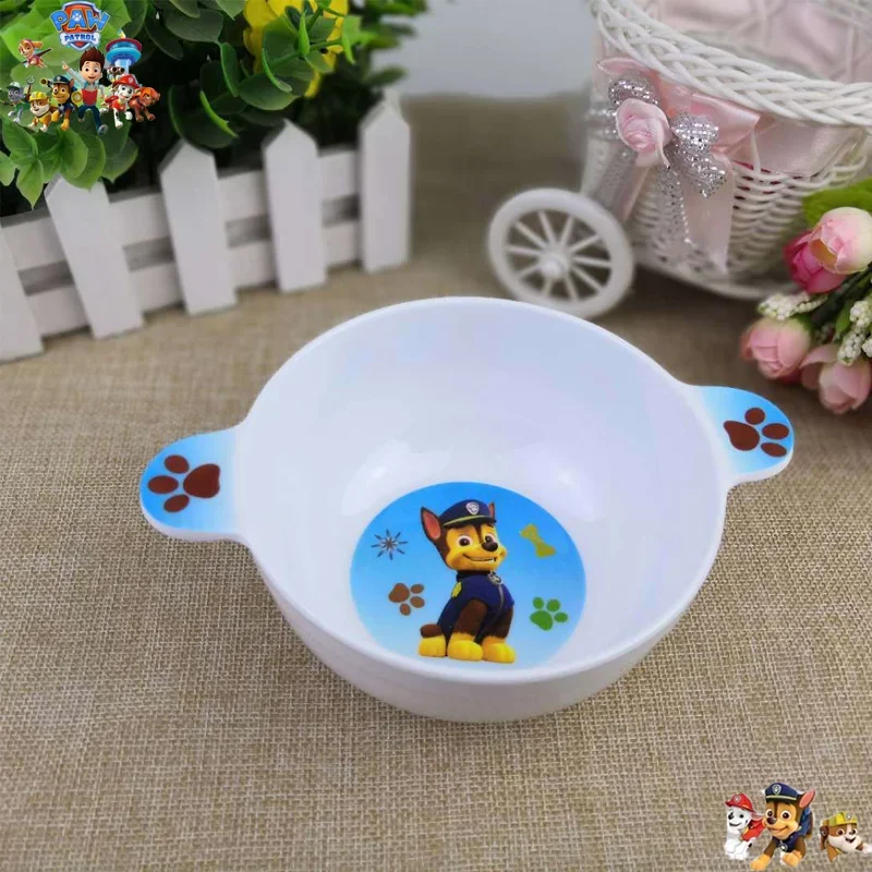 

Cute Paw Patrol Kawaii Chase Cutlery Kids Cartoon Binaural Bowl Baby Snack Bowl Kids School Supplies Small Bowl Portable