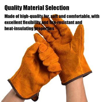 男士工作手套 防靜電焊接皮手套 安全柔軟耐用電工機械手套 防割農用園藝手套 10 最佳銷售 防割手套 - №10