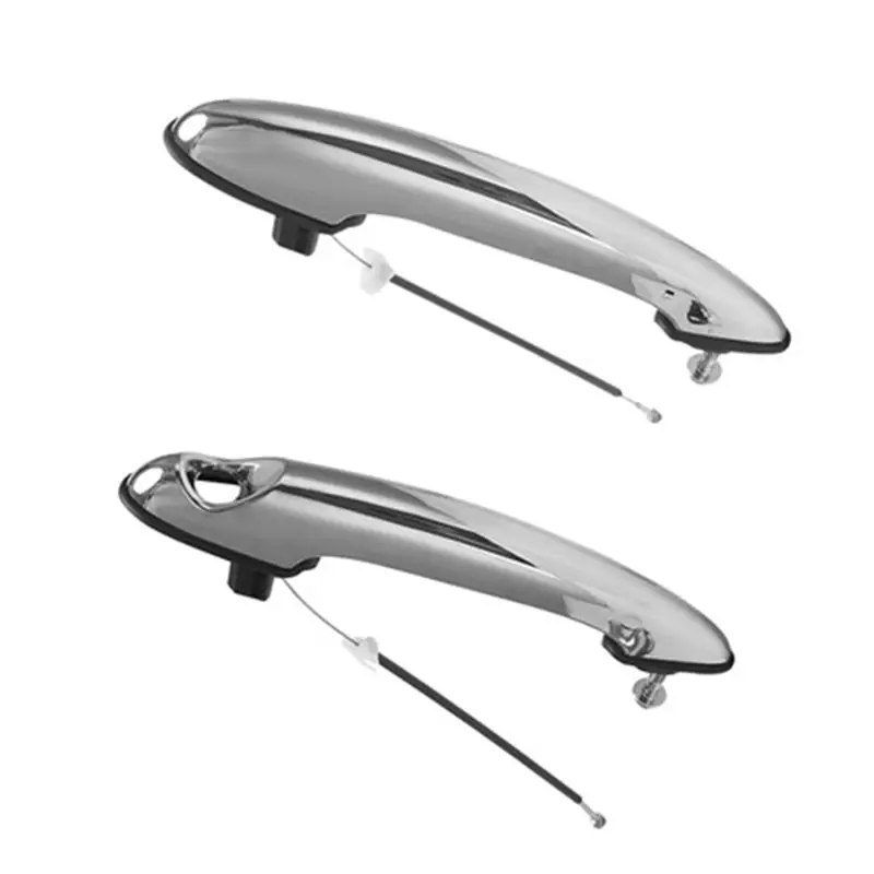 1Pair Outer Door Handle Chrome 51217198471 51217198472 For BMW Mini Cooper 2002-2015 Exterior Door Puller Handle Cover Parts