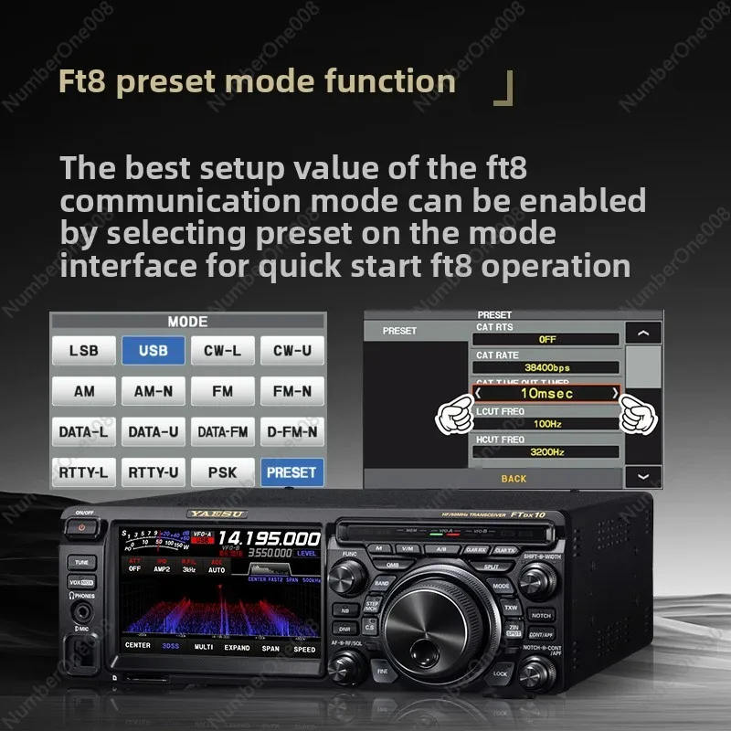 FTDX10 HF/50MHz SDR راديو الموجات القصيرة 100W أصلي مرخص
