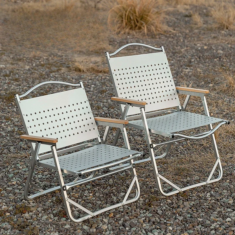 

Chair Metal Kermit Aluminum Alloy Folding Chair Outdoor Camping Oxidation Wear-resistant Anti-corrosion