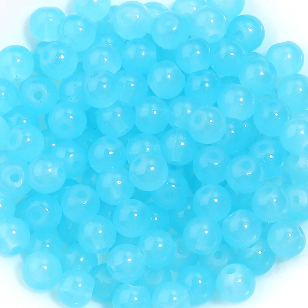 50pcs 6mm Glass Round Beads for DIY Jewelry Making
