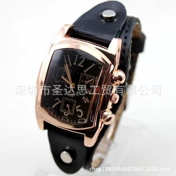 Fashion Brand Spots Watches Wholesale 2016 New Pu Leather Band Watches Square Meter womage Casual Watches