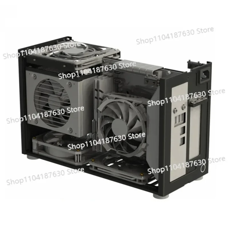 ZS-A4 وحدات Itx إصدار حافظة الكمبيوتر V3.2 8.4L حجم جميع الألومنيوم Sfx #2