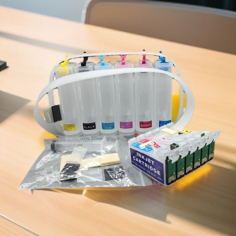 

T0811N 81N 6-цветная пустая система Ciss для Epson Stylus Photo T50 R290 R295 R390 RX590 RX610 RX615 RX690 с чипом ARC