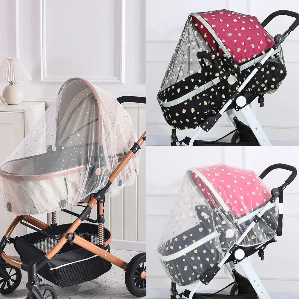 Elastic Type Baby Crib Netting Mosquito Net Pushchair Anti-bug Netting Infant Protection Mesh Stroller Trolley Accessories